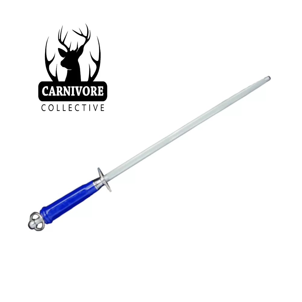 Carnivore Collective 12" Chrome Round Finecut Sharpening Steel